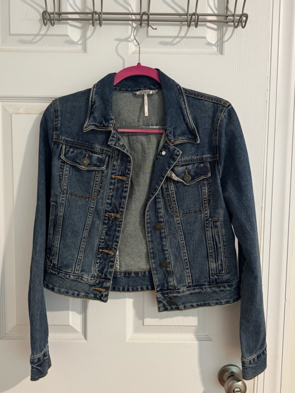Free people Women's Blue Denim Jacket - Classic Jean Jacket